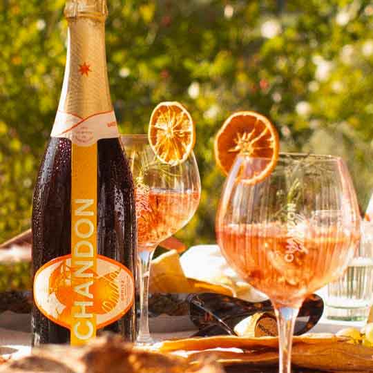 Spritz Chandon dans le jardin
