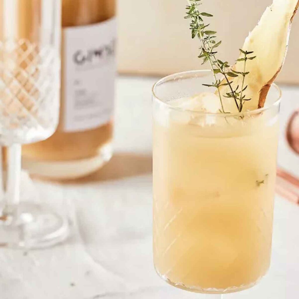 Cocktail Gimber Spritz Pomme