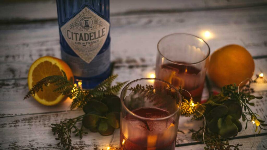 Negroni avec Gin Citadelle. Photo de Rinck Content Studio