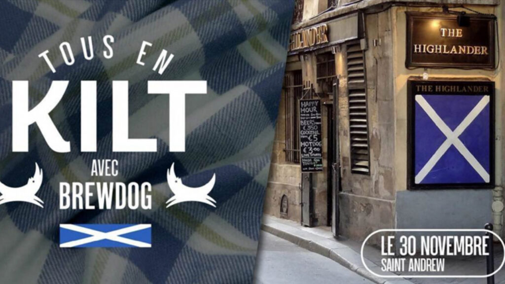 Bar Highlander Paris, Saint Andrew's day Brewdog