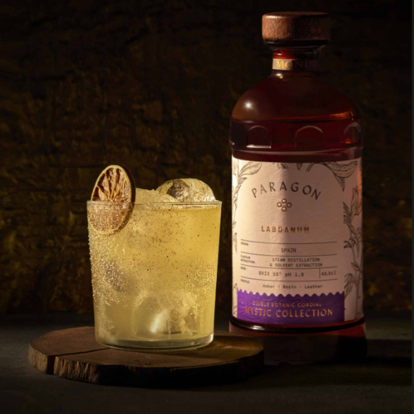 Bouteille de Monin Cordial Paragon Labdanum pour bar à Cocktails