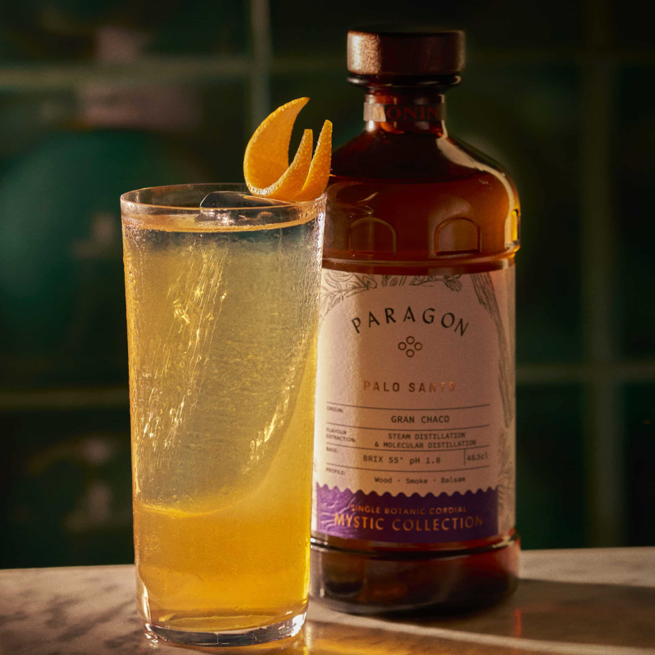 Bouteille de Monin Cordial Paragon Palo Santo pour bar à Cocktails