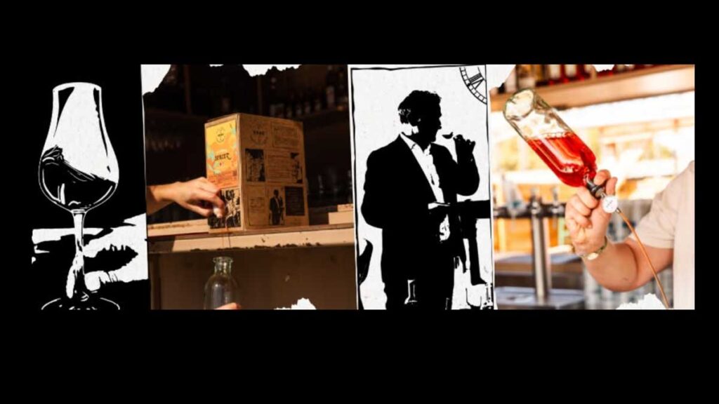 bib de spiritueux de la distillerie tessendier