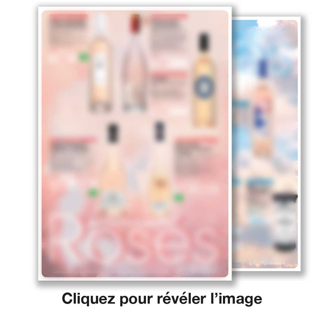 Flyers rosé flouter, cliquer pour réveler