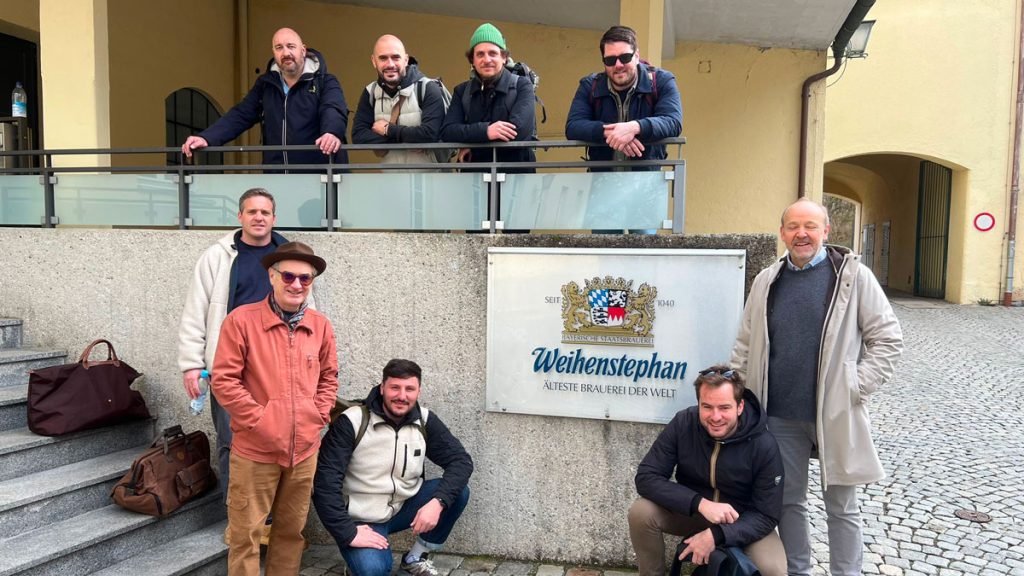 equipe commerciale milliet a la brasserie Weihenstephan
