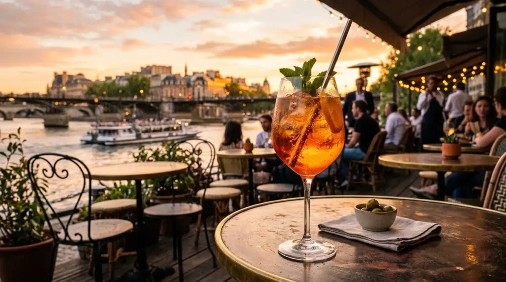 terrasse paris aperitivo seine spritz apero soiree afterwork