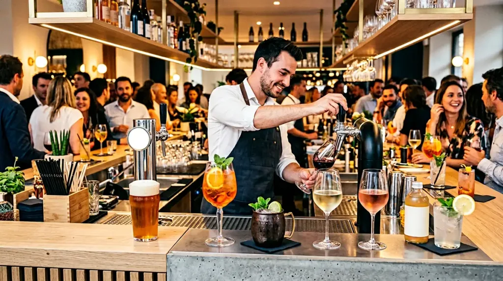 vins à la pression pour une offre de boissons pour Fête de la Musique CHR