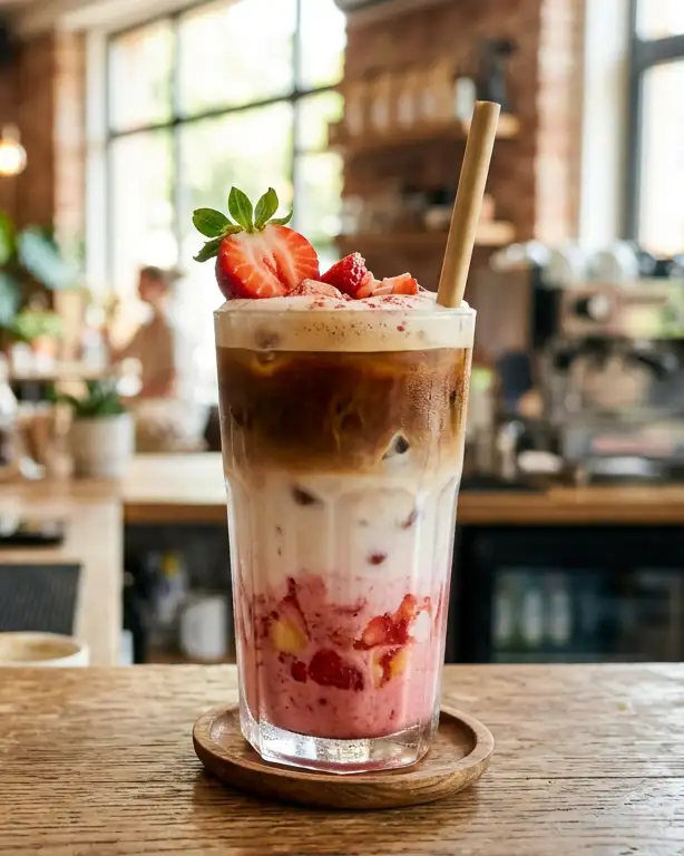 Strawberry Iced Latte, boisson la plus photographiée de l’été