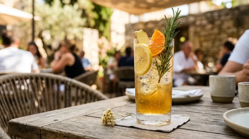 Mocktail Fleur d’Immortelle pour carte fraîcheur CHR