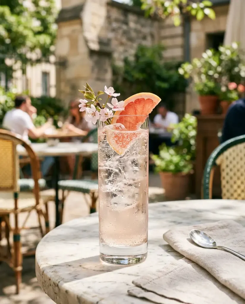 Tonic floral Fleur de Cerisier pour terrasse CHR - Idée boissons forte chaleur