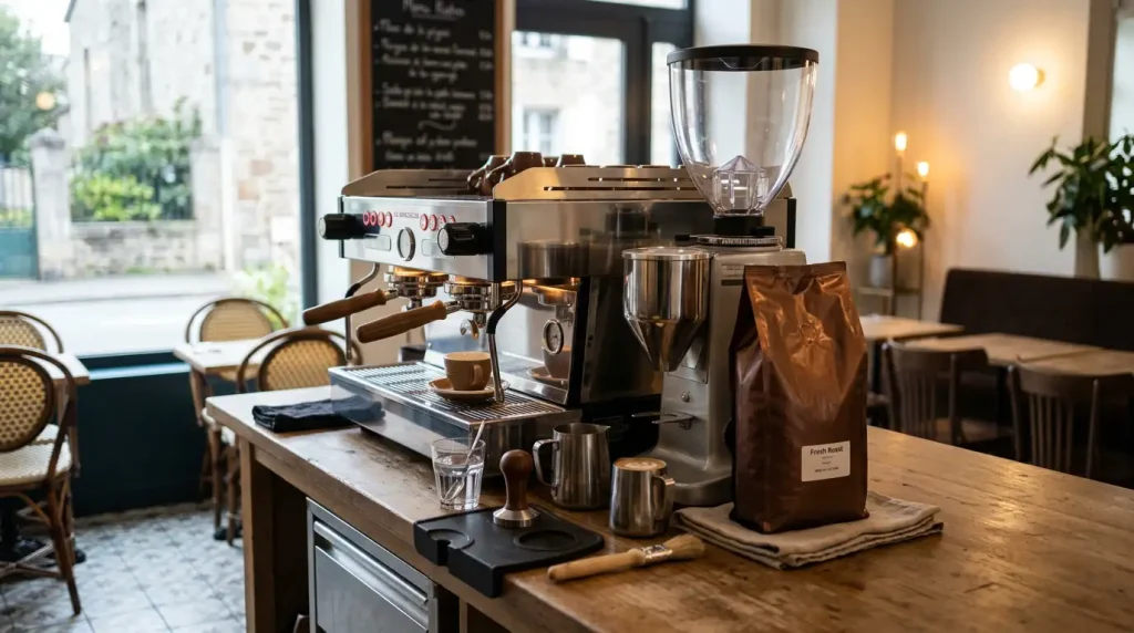 Filtre à eau et matériel d’entretien pour une machine à café professionnelle