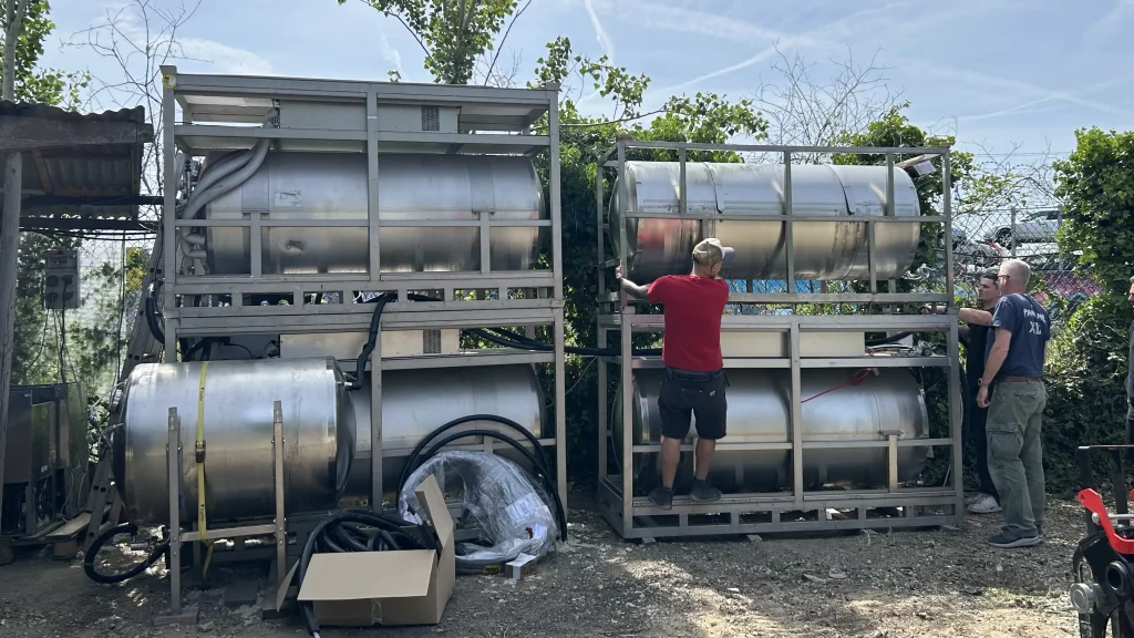 Installation de tanks à bière pour un établissement à fort débit